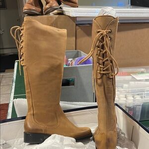 Donald Piner leather boots.